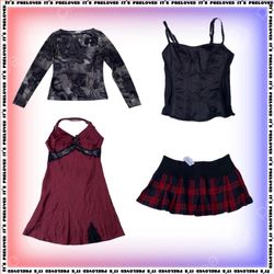Grunge Girl Starter Pack - tops, dresses, skirts (..
