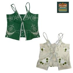 Upcycled Linen Cami Tops
