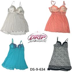 Cute Y2K Satin Baby Doll Cami Top (DS-9-634)