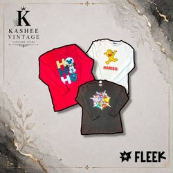 Mix-Marke Grafik-T-Shirts mit langen Ärmeln