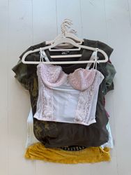 Women’s Y2K cami baby tee mix