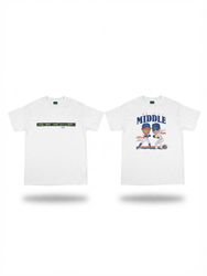 (FV-2374) Camisetas Impressas Brancas Estéticas