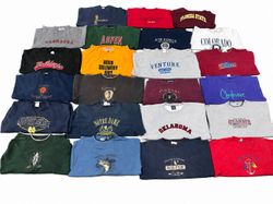 vintage graphics embroidery sweatshirts