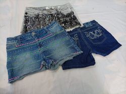 CR12086 Y2K MINI DENIM SHORTS
