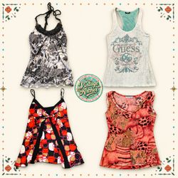 Y2K Flirty Statement Fashion Tops :10pcs (B1)
