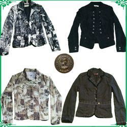 Y2K Ladies Fashion Coat Collection Vintage Retro S..