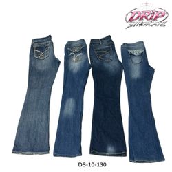 Low Rise Y2K Denim Jeans With Vintage Vibes (DS-10..