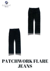 Upcycled Patchwork Flare Jeans - EVR0236