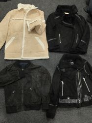 Y2K Fur Faux Leather Jackets