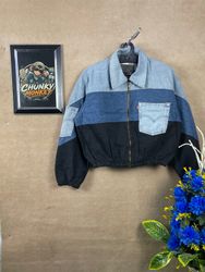 Upcycled Levi’s crop jacket 🐒