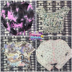Y2K Vintage Tie-Dye, Graphic & Floral Top Bundle |..
