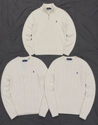 Ralph Lauren Cable Net Sweater / Half Zip Sweater
