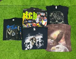 T-shirts vintage à motifs musicaux