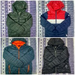 Y2K Vintage Hooded Puffer & Quilted Jacket Bundle ..