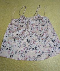 TH457 Y2K Printed Slip Top | Vintage 90s 2000s Cam..