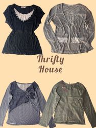 Y2K Printed Blouse and Tops(TH/873)
