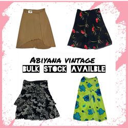 Y2K Wrap Skirts Bundle - Vintage Floral, Ruffle & ..