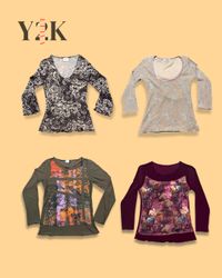 Y2K Printed Long Sleeve Bundle (Yv-733)