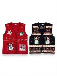 (FV-2699)Vintage Christmas Sweater & Festive Knitw..