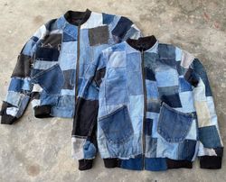 Upcycled Denim Patchwork Vercity Jacket