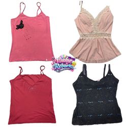 Vintage Y2K Embellished Cami Bundle – 9pcs | Rhine..