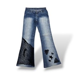 UPCYCLED DENIM JEANS WITH PATCH