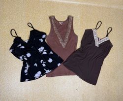 THbB00063 Y2k basic &velvet sexy Camisole Tops