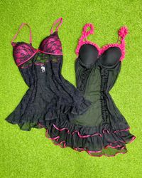 Lace Babydoll Slip Dresses id762