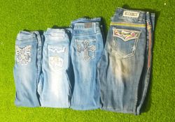 ROCK & ROLL AND OTHER MIX BRANDS JEANS (B 196)