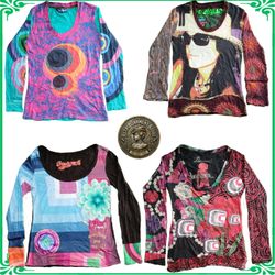 desiguall y2k vintage fashion ladies blouse collec..