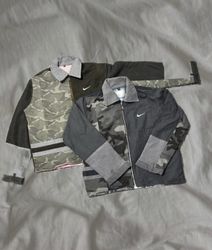 Upcycled Camo Contrast Nike Jacket