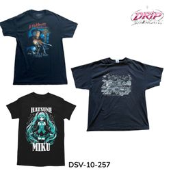 DSV-10-257 Magliette stampate con grafiche impilat..