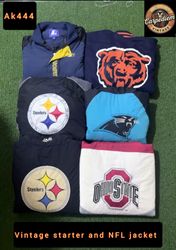 Vintage starter and NFL jacket ak444