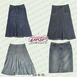 Gonna Maxxi in Denim Y2K – Gonna Lunga in Jeans Vi..