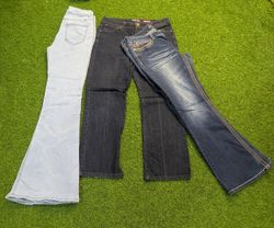 7351 - Jeans a zampa d'elefante senza marca