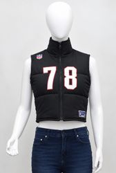 CR2200 UPCYCLED JERSEY PUFFER CROP VEST
