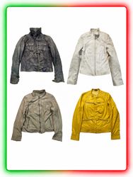 Colourful Distressed Style Leather Jackets