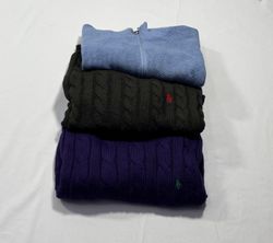 Ralph Lauren Sweaters – 1/4 Zip, Cable Knit, Round..