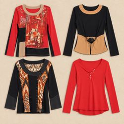 Y2K Autumn Muse Long Sleeve Tops