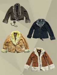 Y2K  Faux fur Afghan Coats