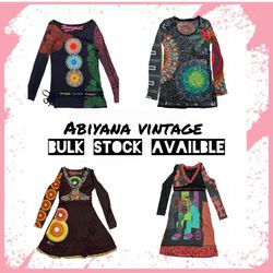 Y2K Desigual Dresses - Vintage 90s Artsy Graphic P..