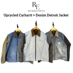 Upcycled Carhartt & Denim Detroit Jackets