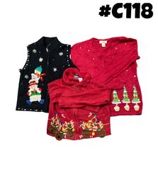 Wholesale Vintage Christmas Sweaters Bundle | 10pc..