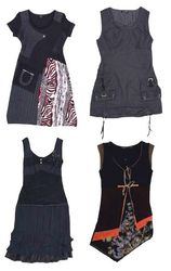 Y2K B/W Cotton Dresses