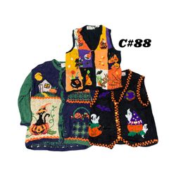 Super vintage Halloween Sweaters (Tiara, Quacker F..