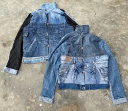 Upcycled Luxe Patch Denim Jacket (woman’s)
