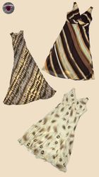 Y2k earthy tone dresses WR2142