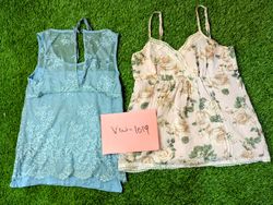 (VW-1019) Floral and Lace Camisole Tops