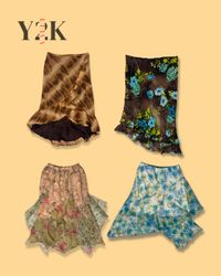 Y2K Fairycore Mesh Midi Skirt Bundle (Yv-747)