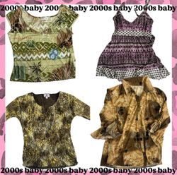 Hippie x retro printed top-315